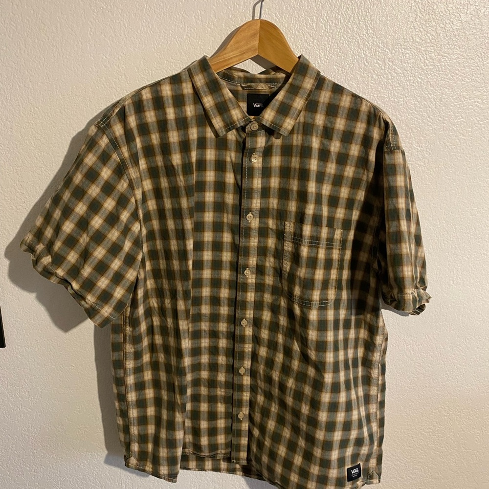 Vans Men's Plaid Button Down Shirt